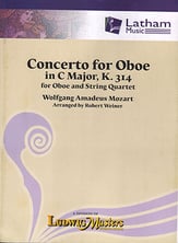 Concerto for Oboe in C Major, K. 314 Oboe and String Quartet cover